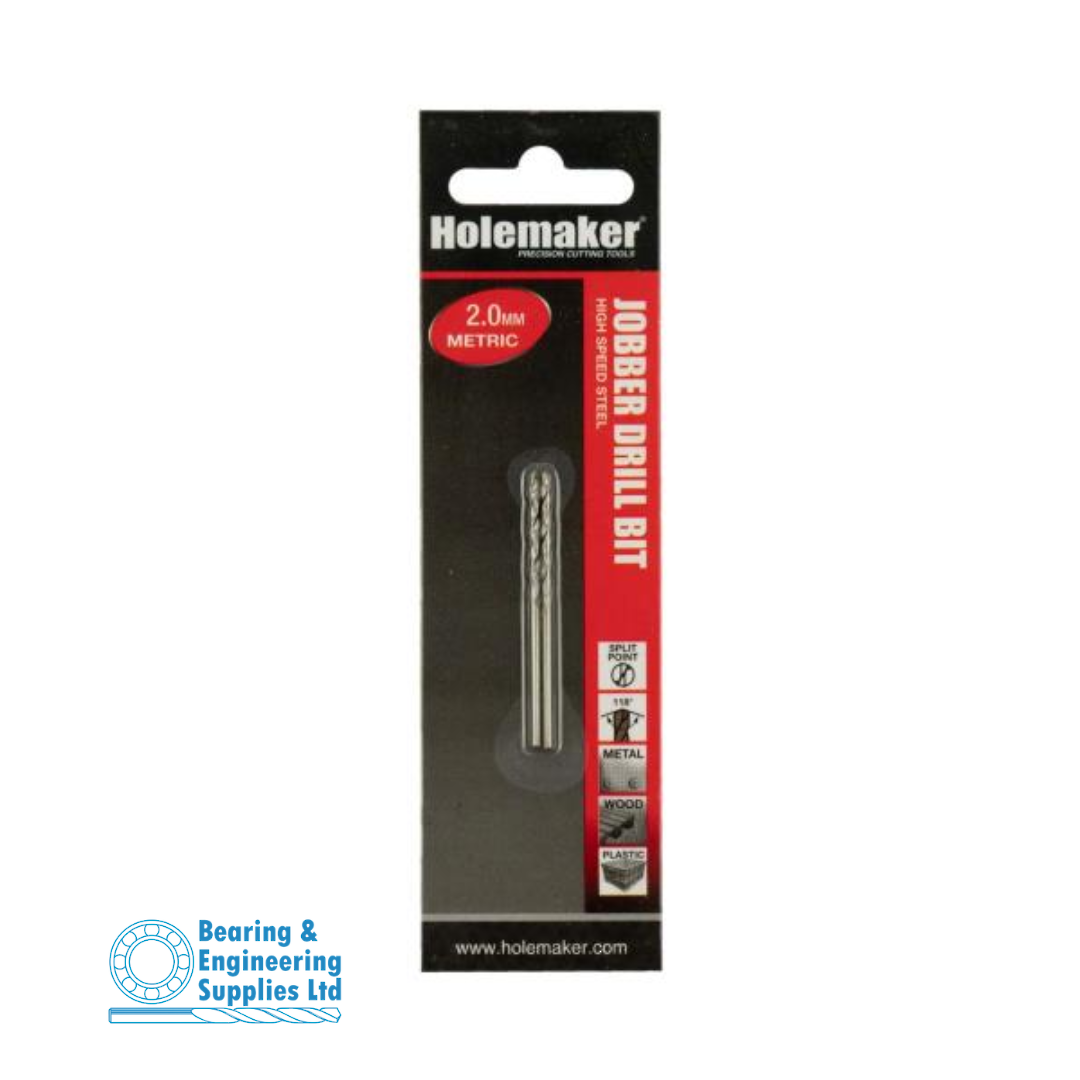 DRILL JOBBER 2.00mm HSS HOLEMAKER - 2pk image 0