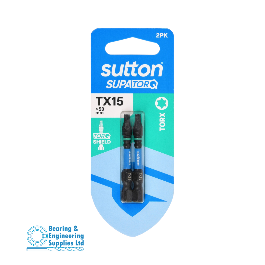 SCREWDRIVER BIT TX15X50MM 2PK SUTTON image 0