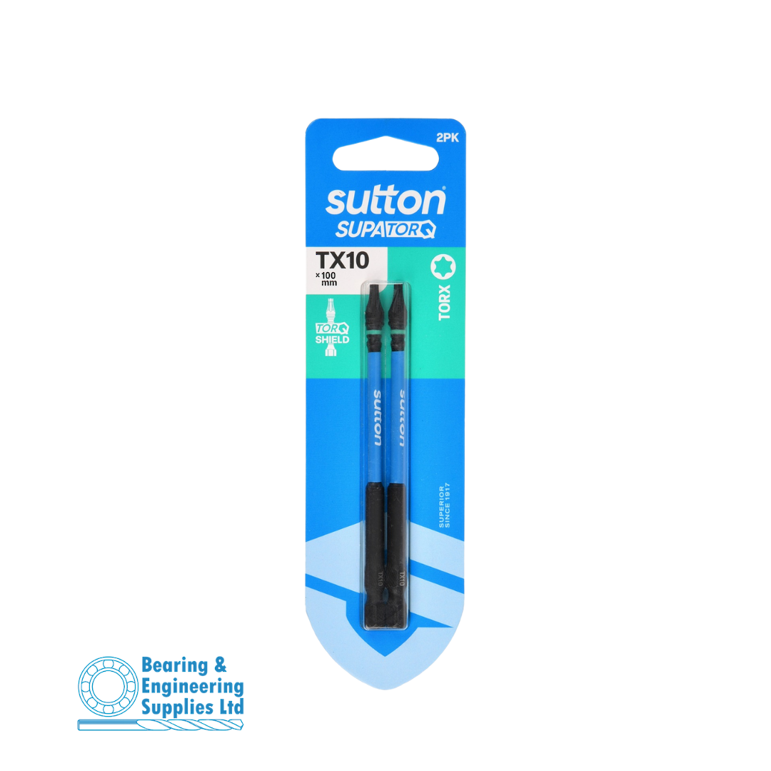 SCREWDRIVER BIT TX10X100MM 2PK SUTTON image 0