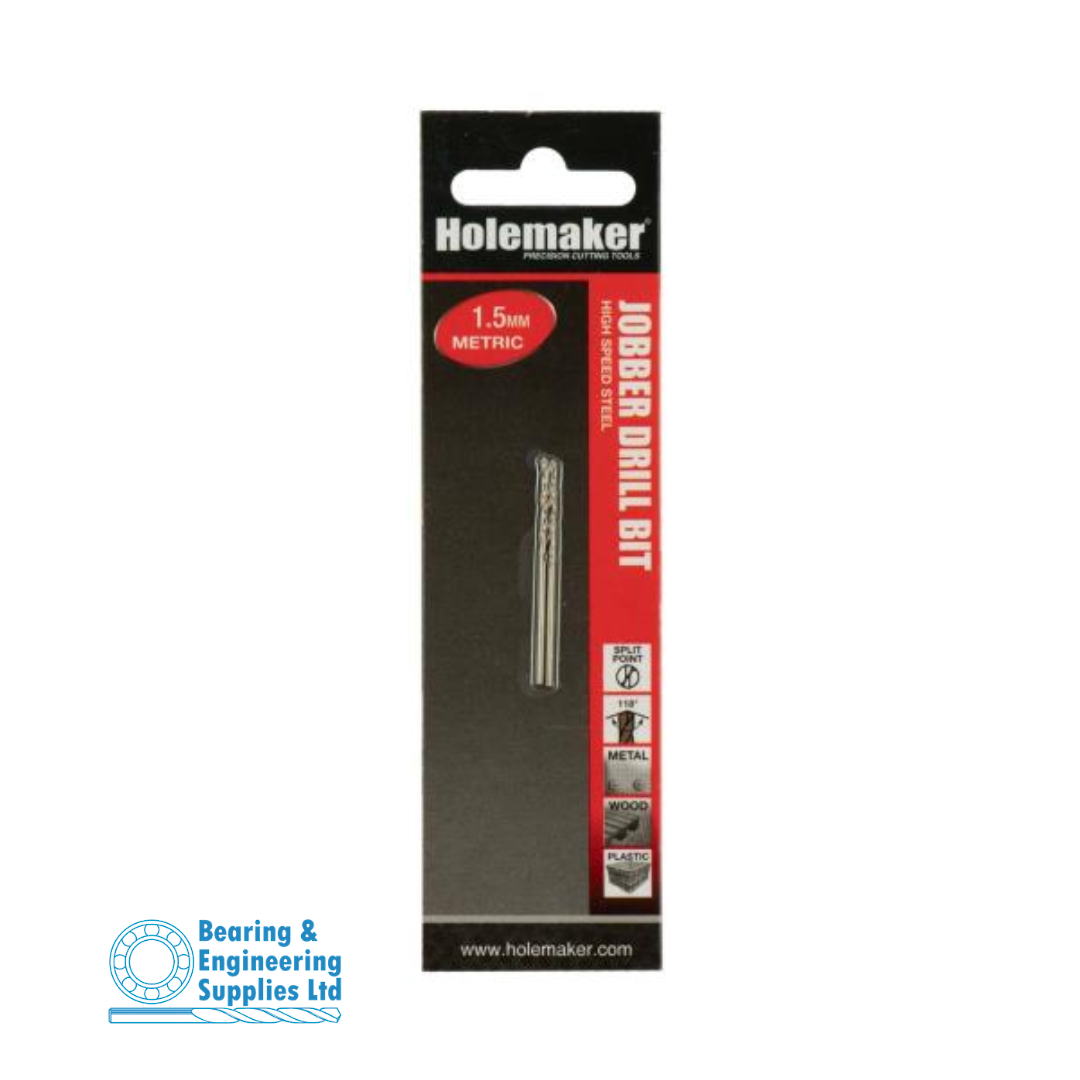 DRILL JOBBER 1.50mm HSS HOLEMAKER - 2pk image 0