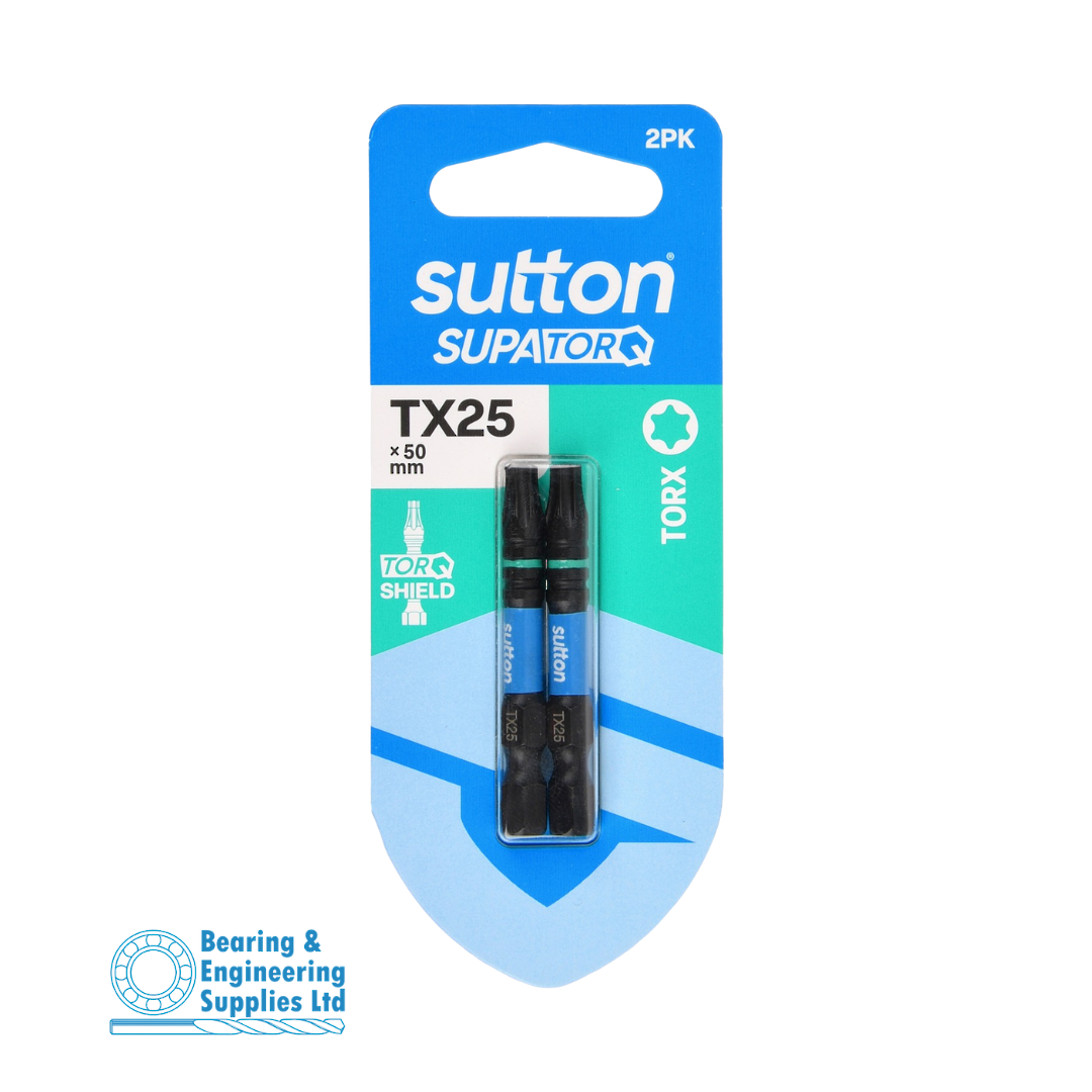 SCREWDRIVER BIT TX25X50MM 2PK SUTTON image 0