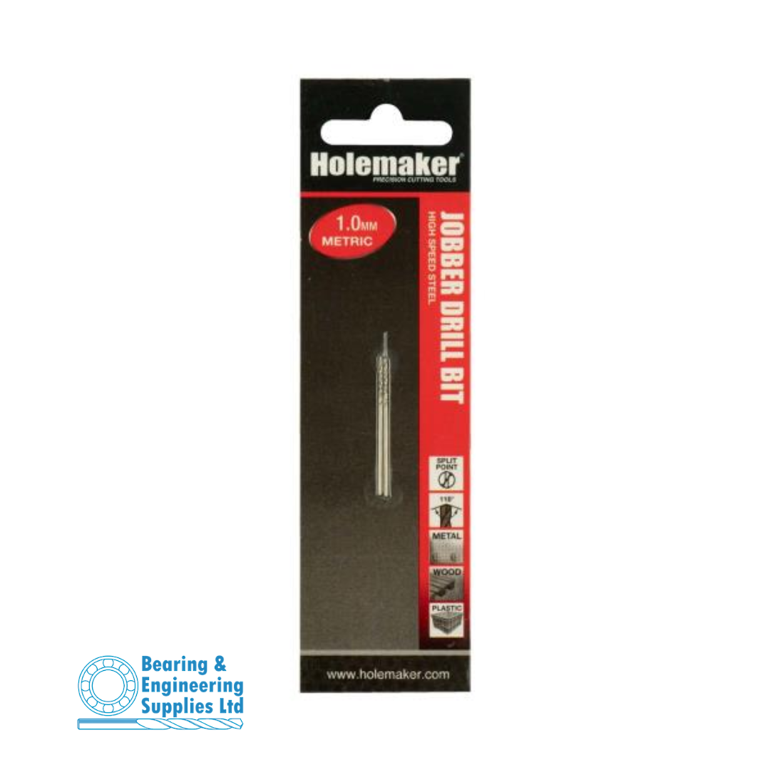 DRILL JOBBER 1.00mm HSS HOLEMAKER - 2pk image 0