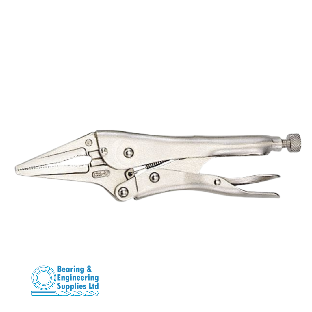 PLIER LOCKING LONG NOSE 230mm 9" GENIUS image 0