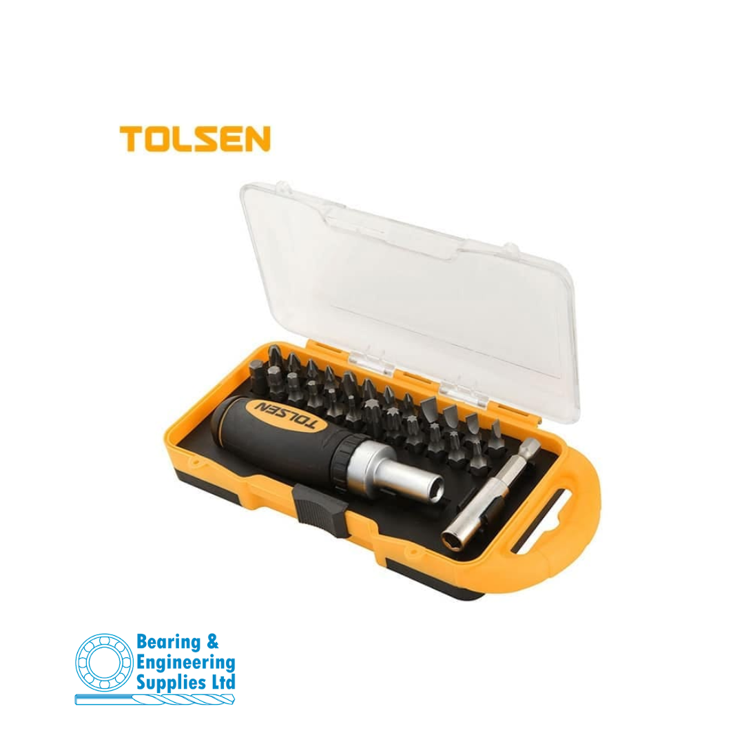 BIT SET WITH RATCHET 26pc TOLSEN image 0