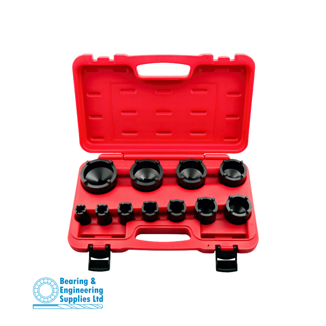 SOCKET LOCK NUTS SET 4 PIN OUTER TEETH image 0