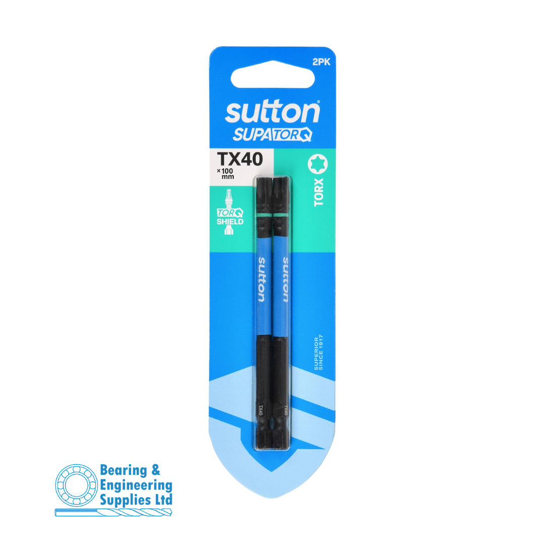 SCREWDRIVER BIT TX40X100MM 2PK SUTTON image 0