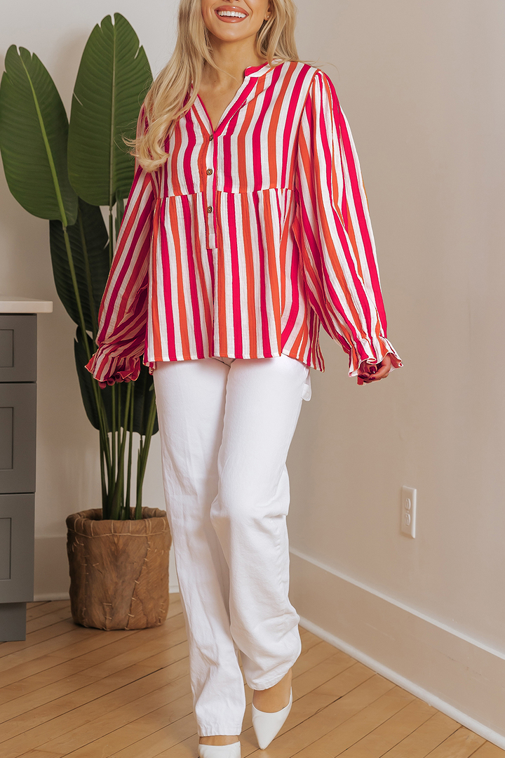 Candy Stripe Cotton Shirt Small image 7