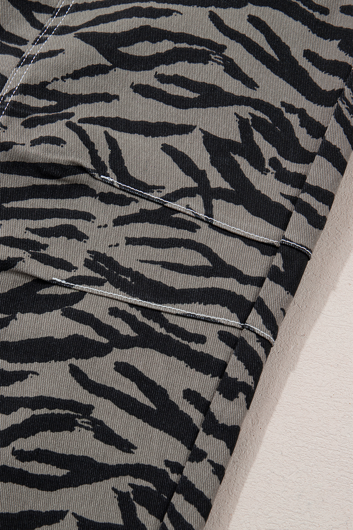 Zebra Wide Leg Barrel Jeans Size 10 (Medium) image 11