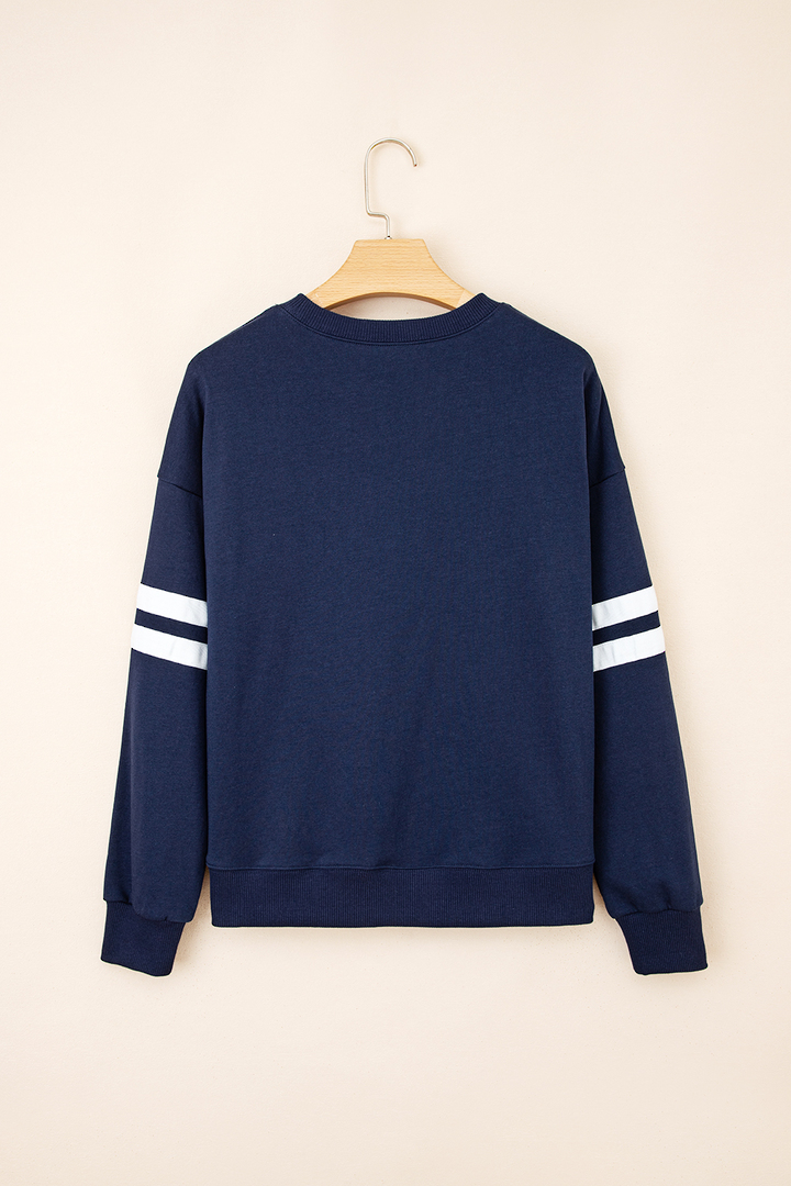 Varsity Sweater Small Navy image 4