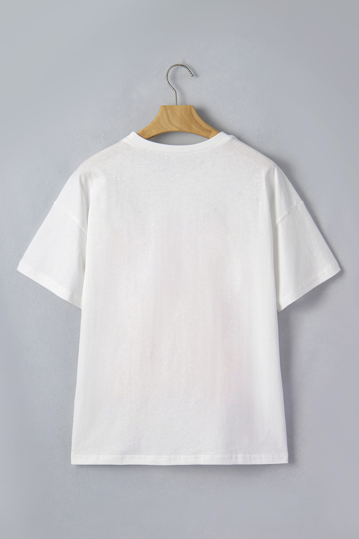Circus Cheetah Cotton T Shirt White Medium image 3