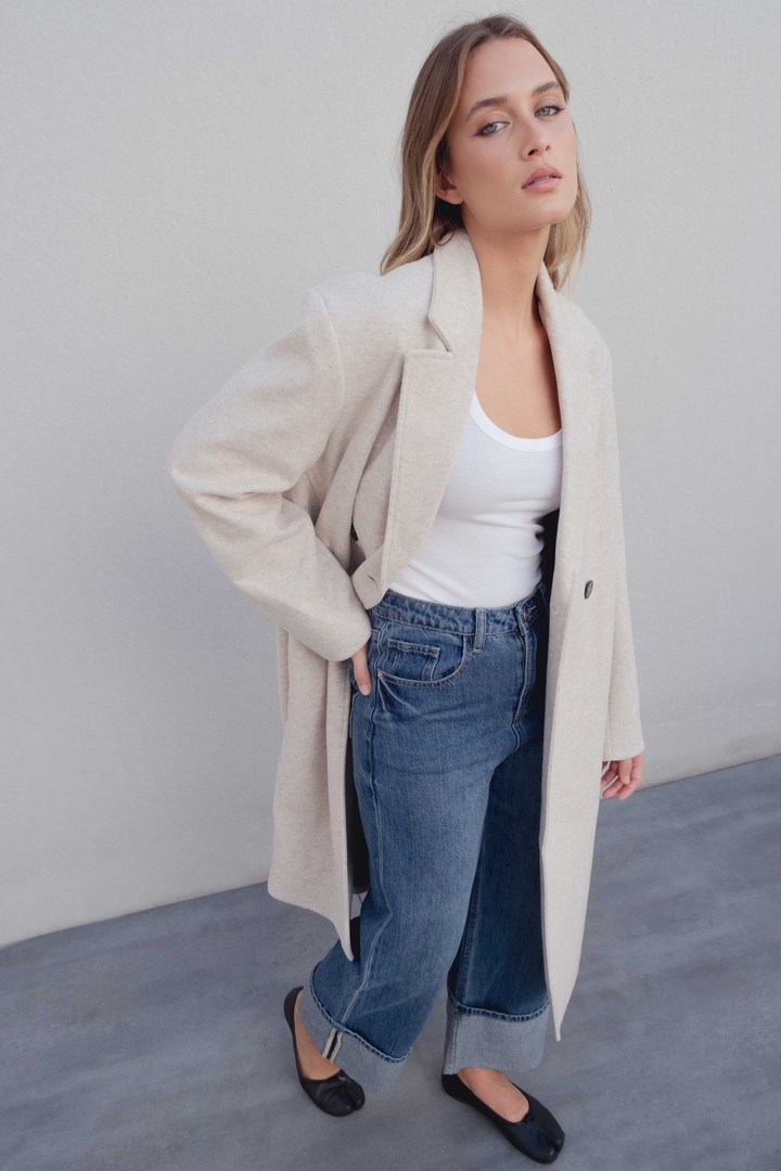 Latte Longline Jacket Small image 1