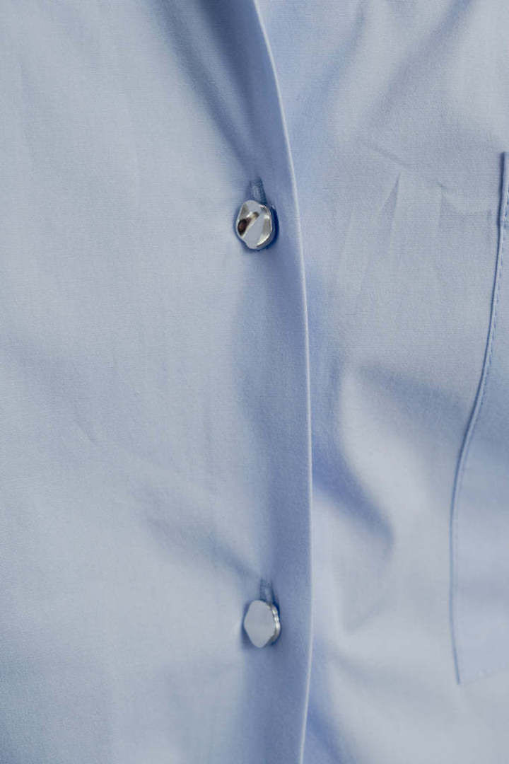 Cloud Blue Cotton Shirt Medium image 3