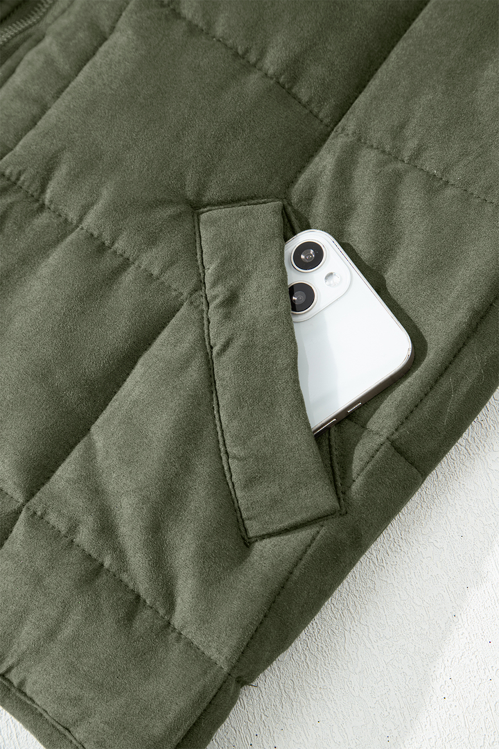 Blake Quilted Jacket Small Olive image 9