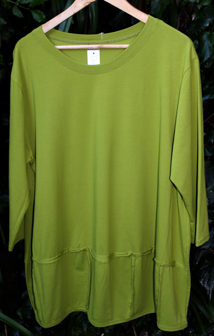 Billie Panel Sweater Lime image 0
