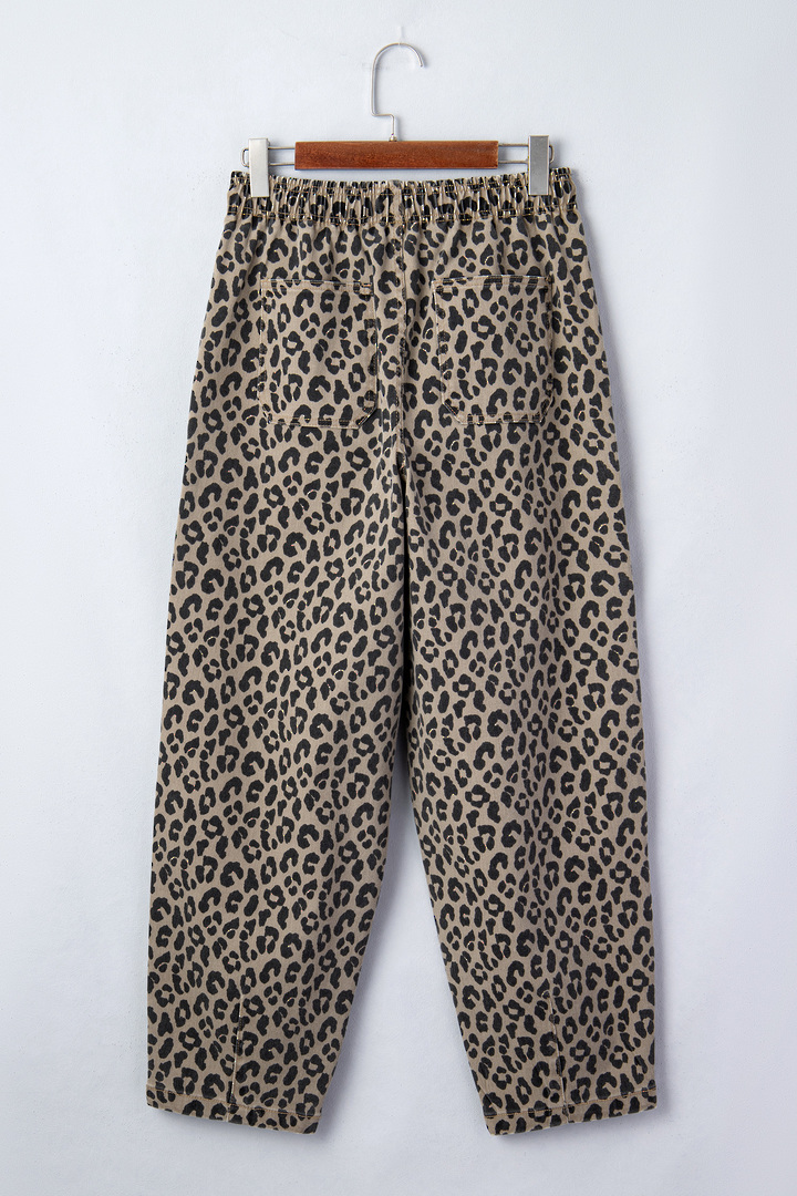Jungle Queen Drawstring Denim Trousers Size 8 image 3
