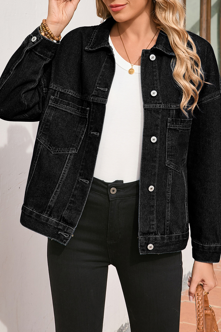 Cooper Denim Jacket Medium Black image 0