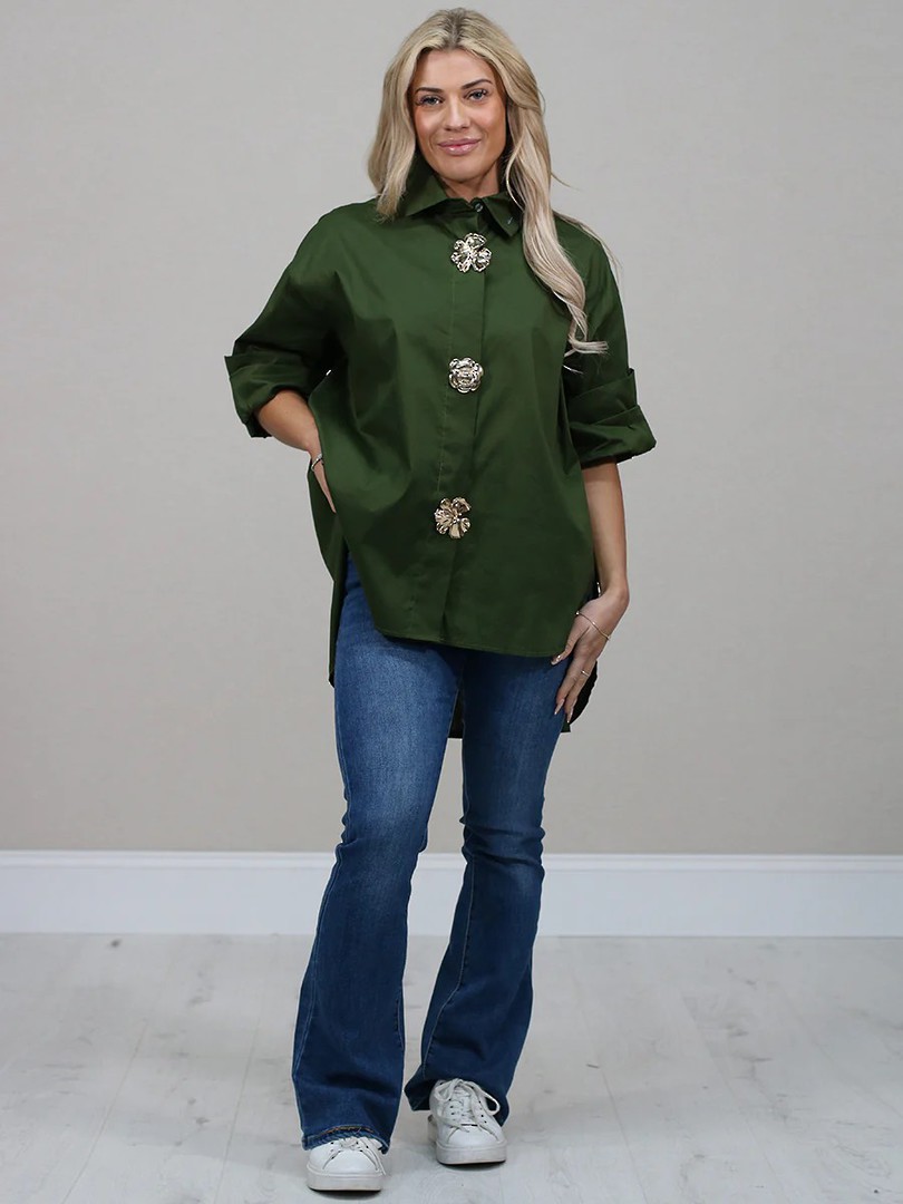 Oakley Brooch Shirt Forest Green 10-16 image 1