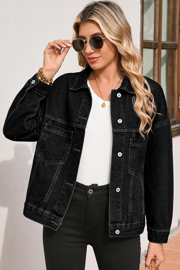Cooper Denim Jacket Large Black image 3