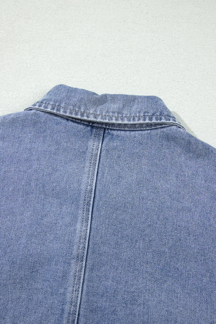Millie Pearl Trim Denim Jacket image 10