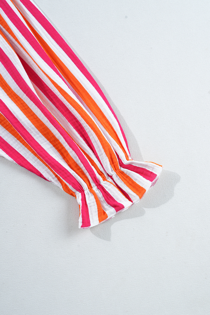 Candy Stripe Cotton Shirt Medium image 10