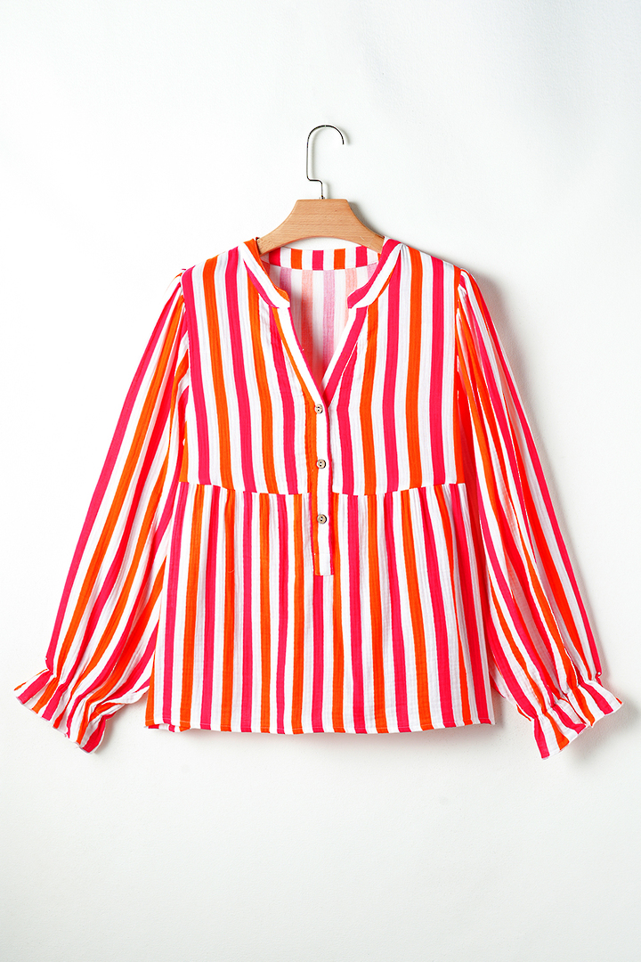 Candy Stripe Cotton Shirt Large image 4