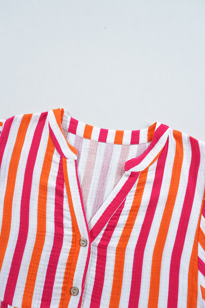 Candy Stripe Cotton Shirt Small image 8