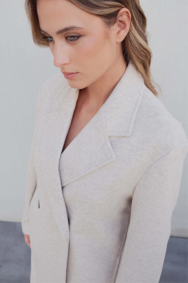 Latte Longline Coat Large image 4