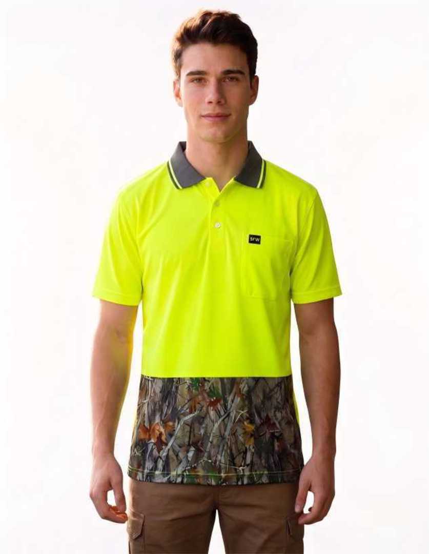 SFWP10 Hi Vis Polo Shirts. Sizes XS-3XL + 5XL. 1 Colourway In Stock. image 0