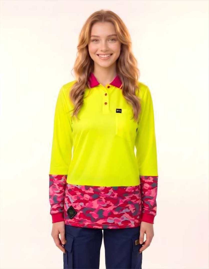 SFWP16LB Hi Vis Polo Shirts. Sizes 22 & 24. 1 Colourway In Stock. image 0