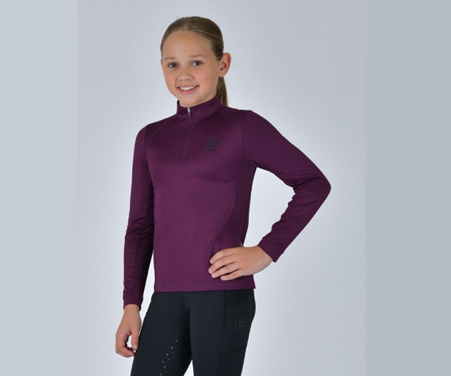 Dublin Kids Breathable Long Sleeve Riding Top image 3