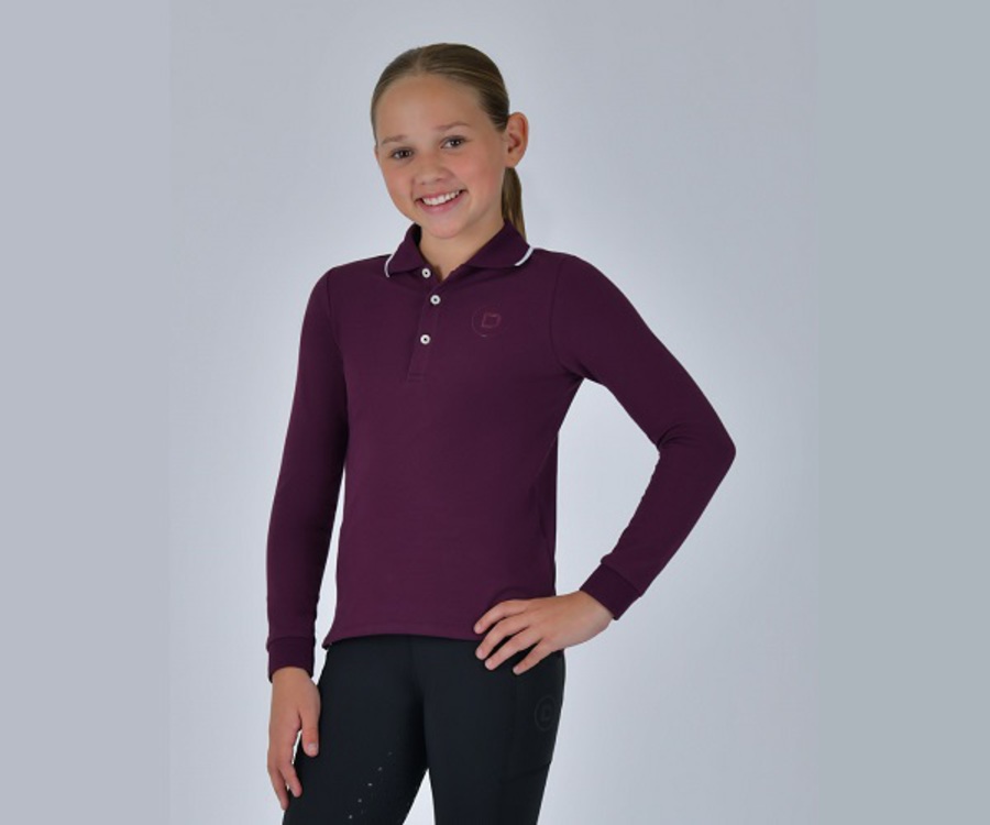 Dublin Kids Cotton Pique Long Sleeve Polo image 2