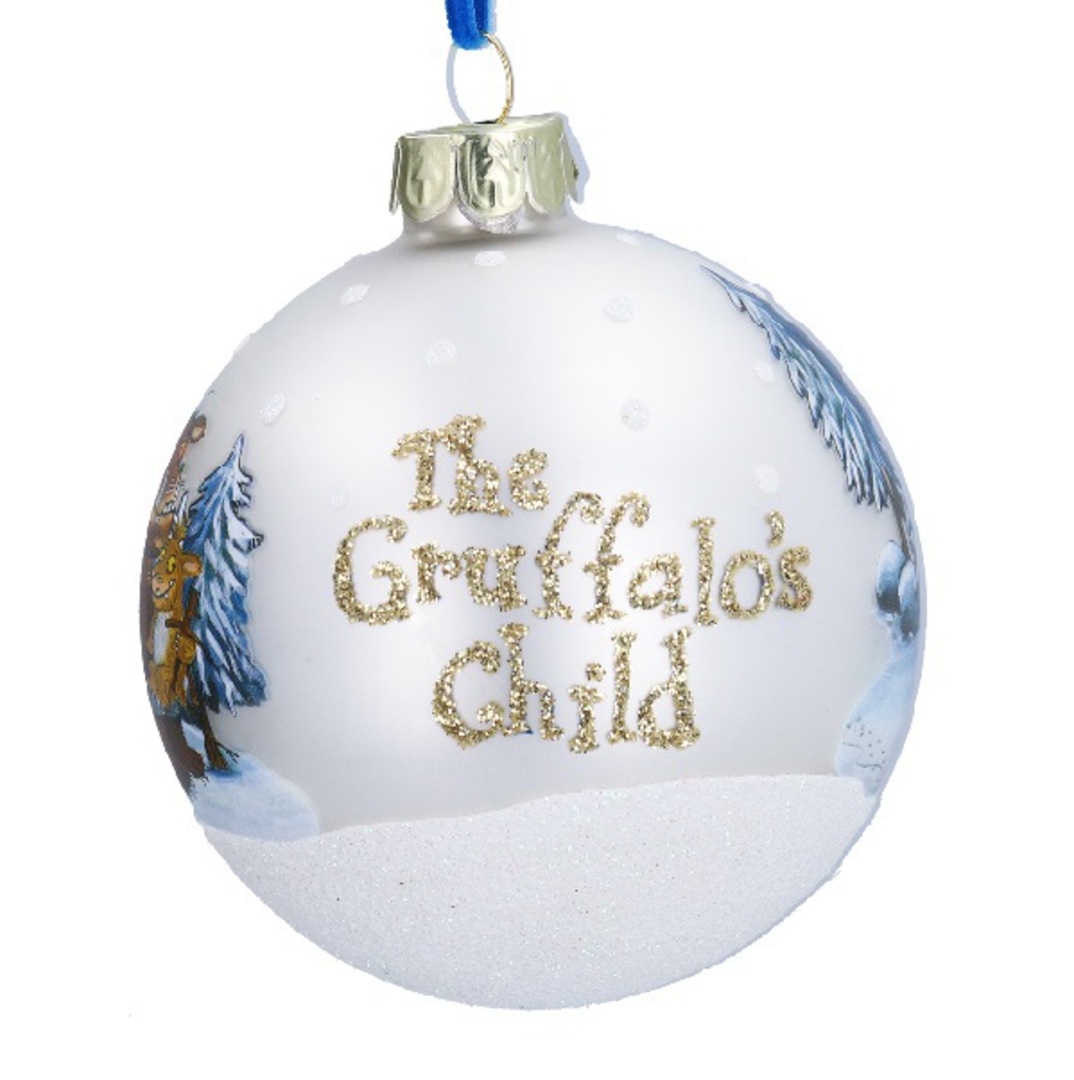 Glass Ball White, Gruffalo & Gruffalo's Child 8cm *ETA Nov image 2