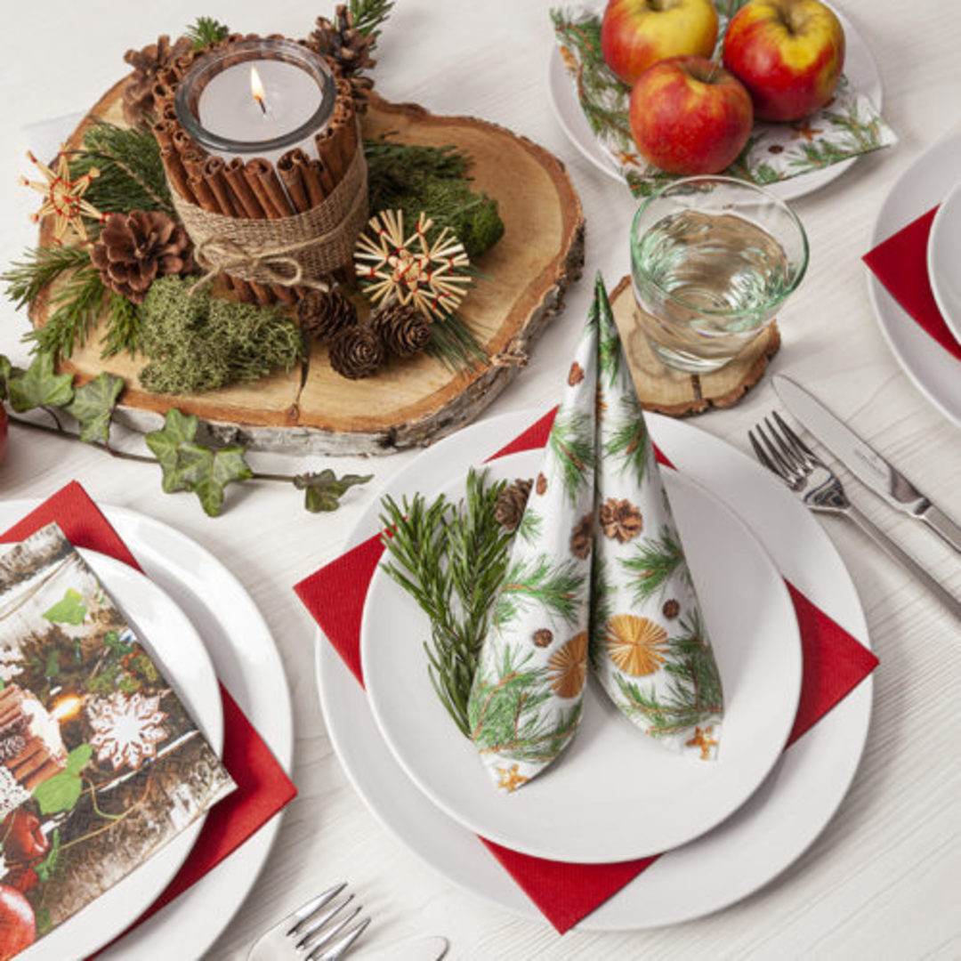 SPECIAL - 2 FOR 1, Paper Napkins 33cm, Pines & More *ETA Nov image 2