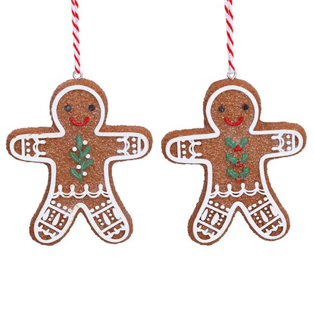 Set 2, Resin Alpine Cookie Man 8cm image 0