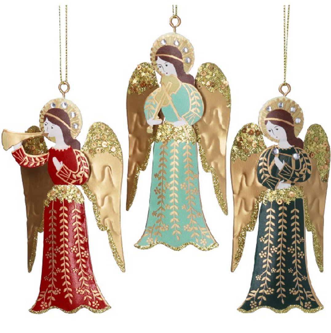 INDENT - Pack 12, Tin Holy Angel 13cm image 0