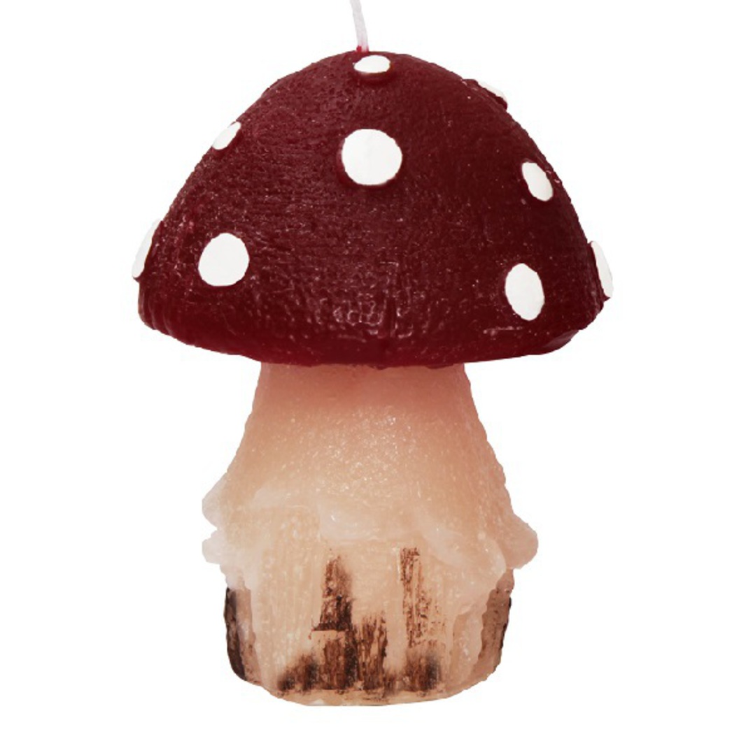 Mushroom Candle 7x9cm *ETA NOV image 0