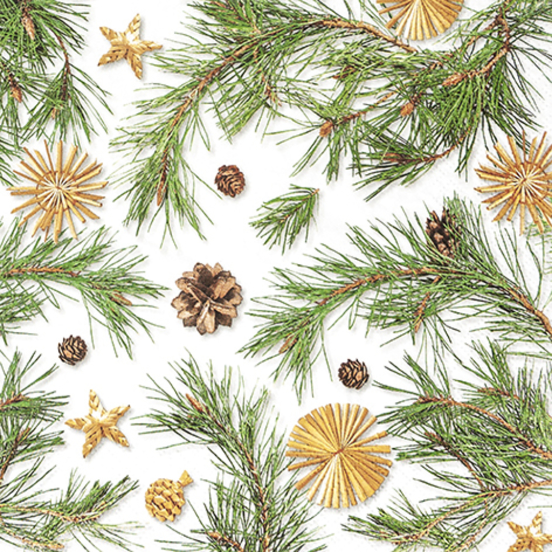 SPECIAL - 2 FOR 1, Paper Napkins 33cm, Pines & More *ETA Nov image 0