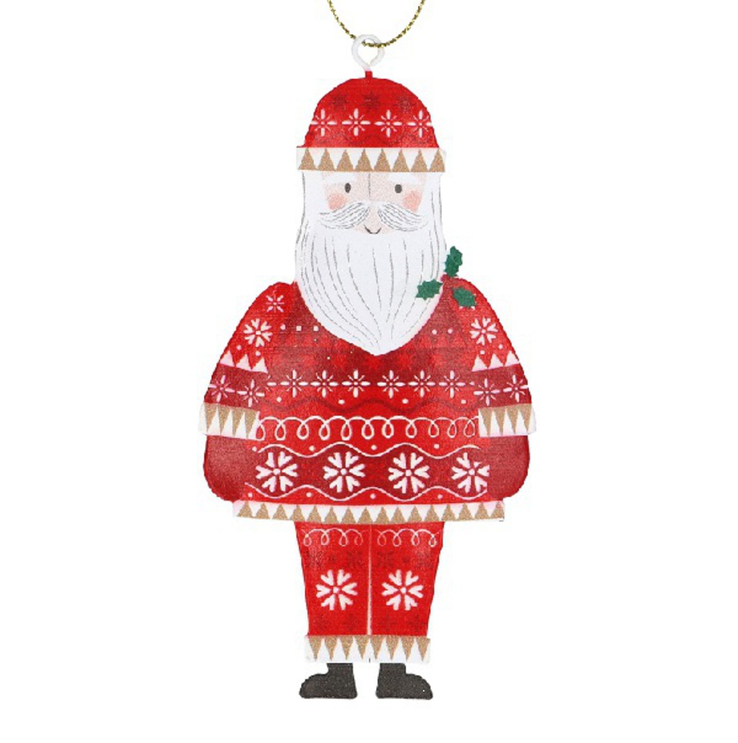 Tin Santa, Kinfolk Alpine Snowflake 12cm *ETA Nov image 0