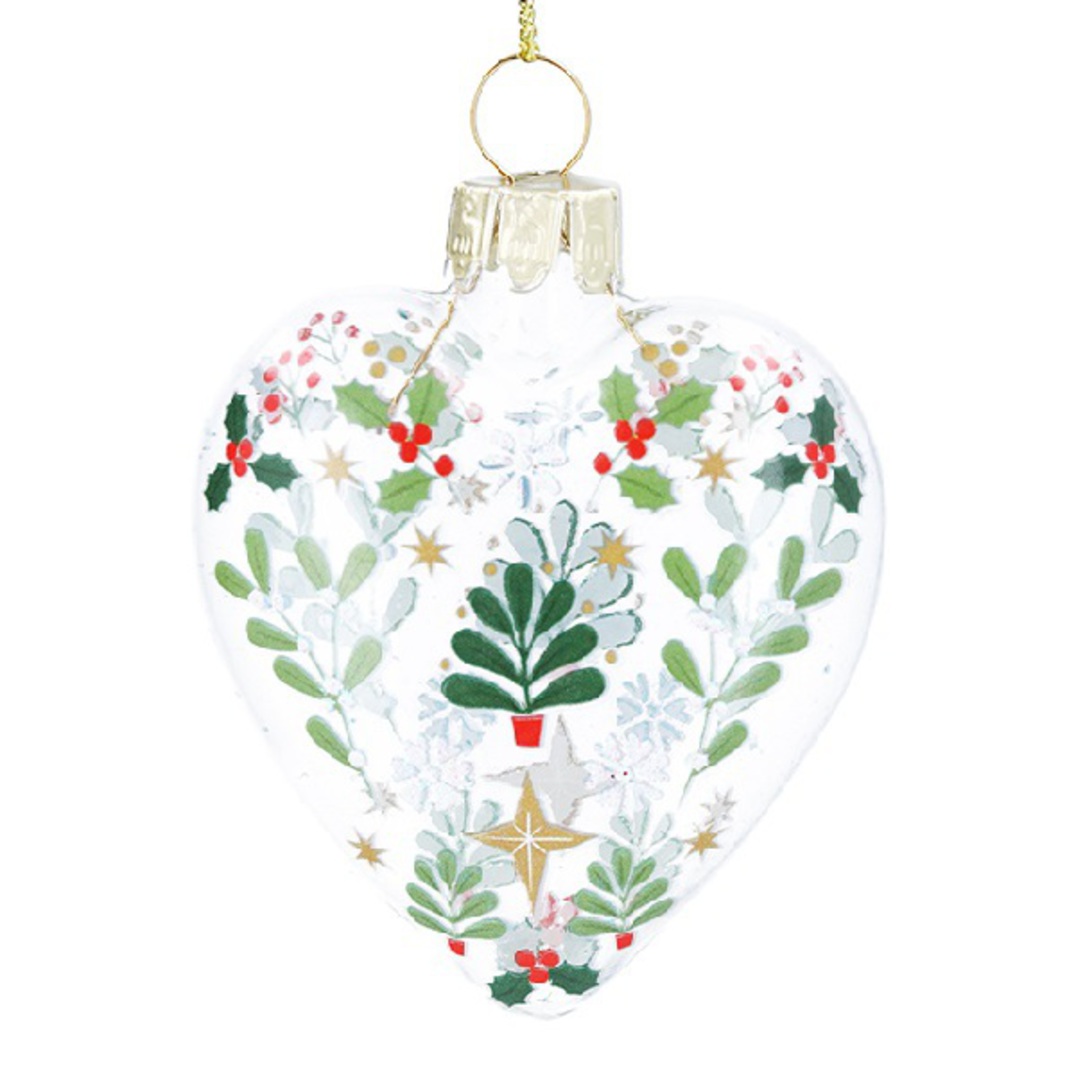 Glass Heart Clear, Kinfolk 7cm *ETA NOV image 0