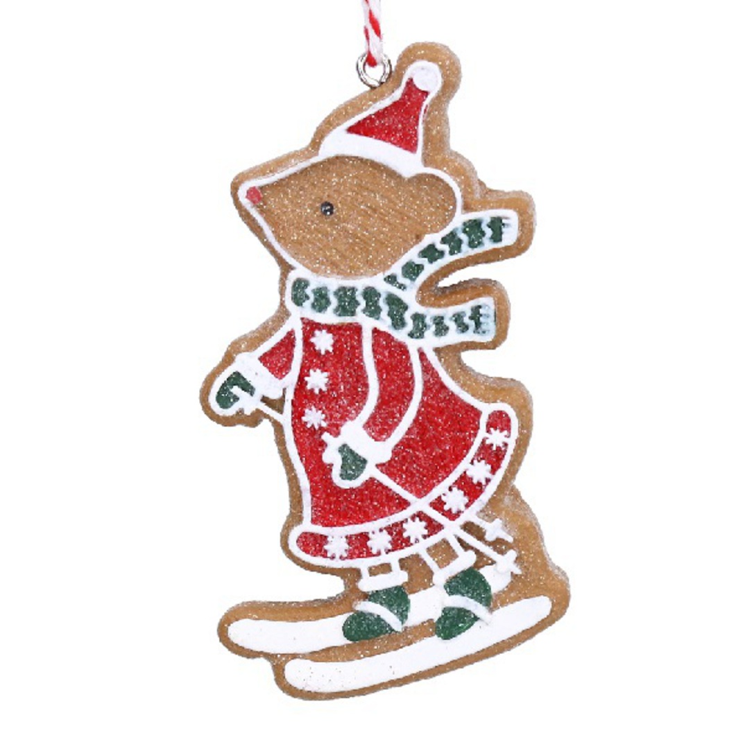 Resin Cookie Skiing Mouse, Sally 7cm *ETA Nov image 0