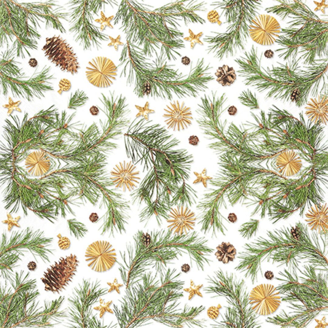 SPECIAL - 2 FOR 1, Paper Napkins 33cm, Pines & More *ETA Nov image 1