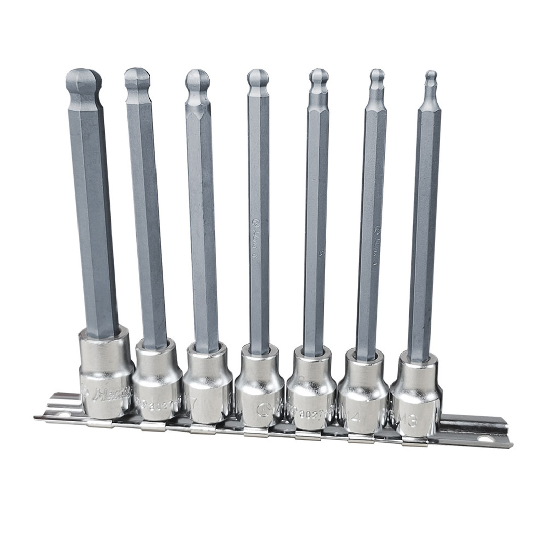 Hans 3/8Dr 7pc 3-10mm Ball End Hex Set image 0