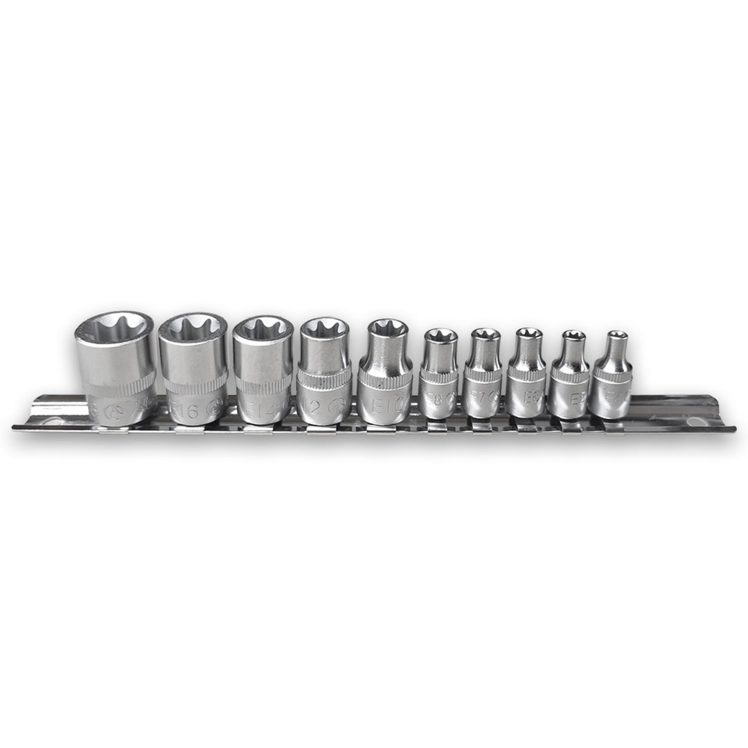 Hans 3/8+1/4Dr 10pc E4-E18 E-Torx Set image 0