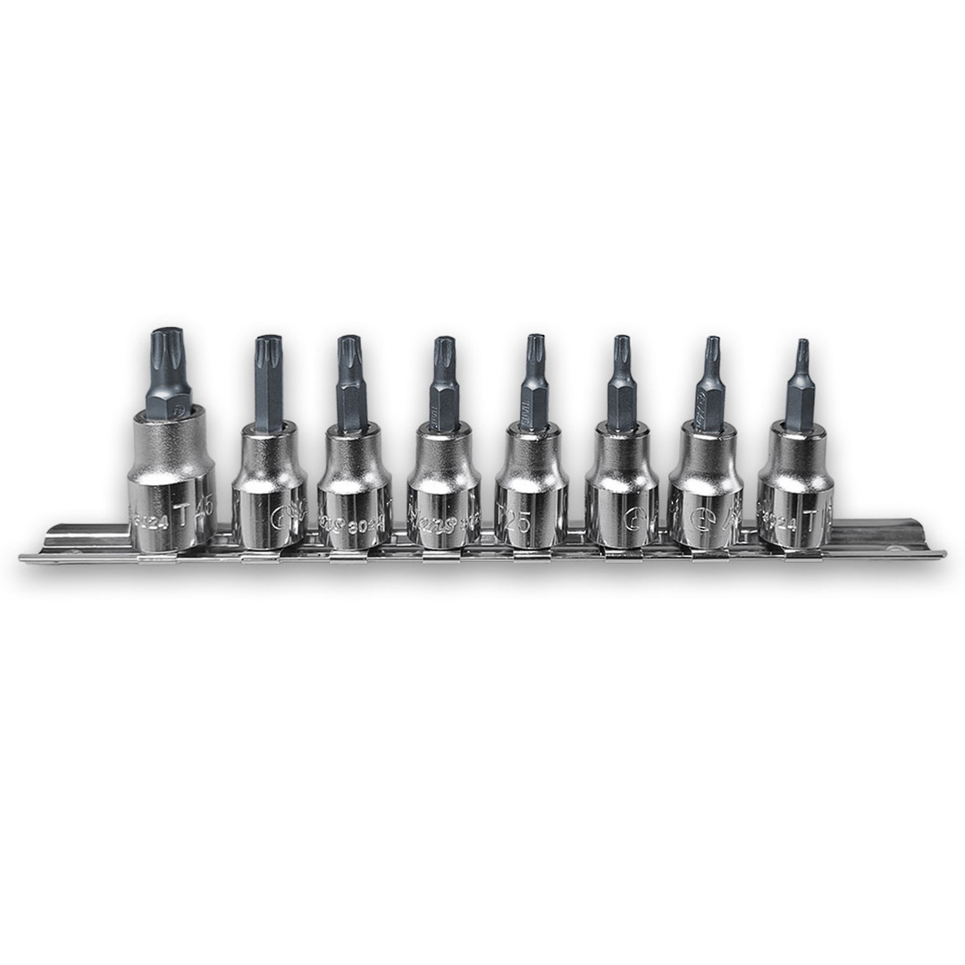 Hans 3/8Dr 8pc T10-T45 Star Bit Skt Set image 0