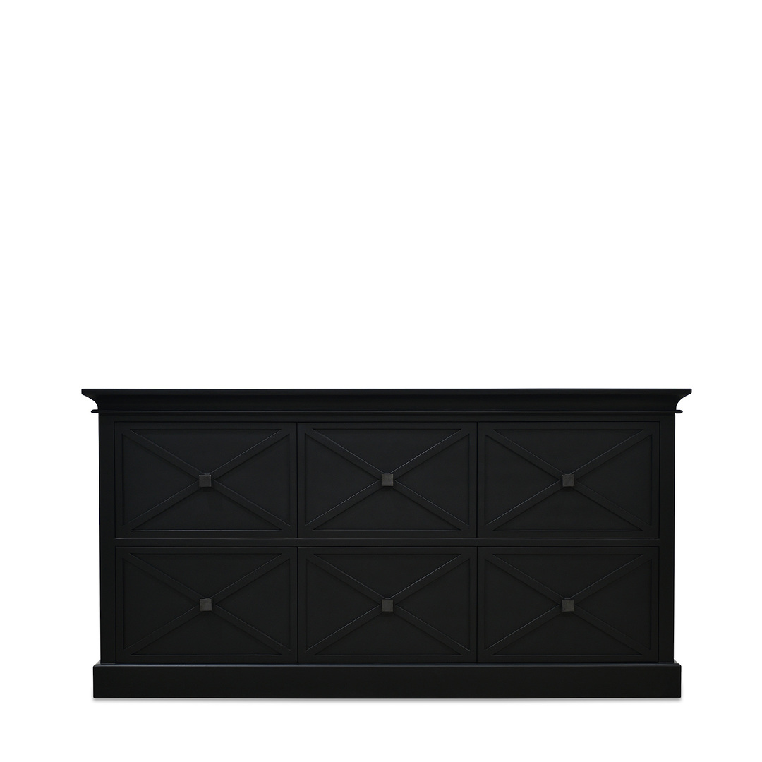 ISLAND LIFE 6 DRAWER DRESSER BLACK image 0