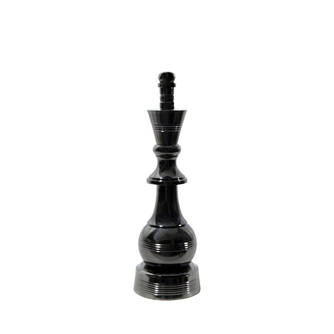 KING CHESS ORNAMENT BLACK NICKEL image 0