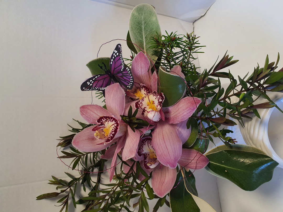 Orchid Bowl with Butterfly image 0