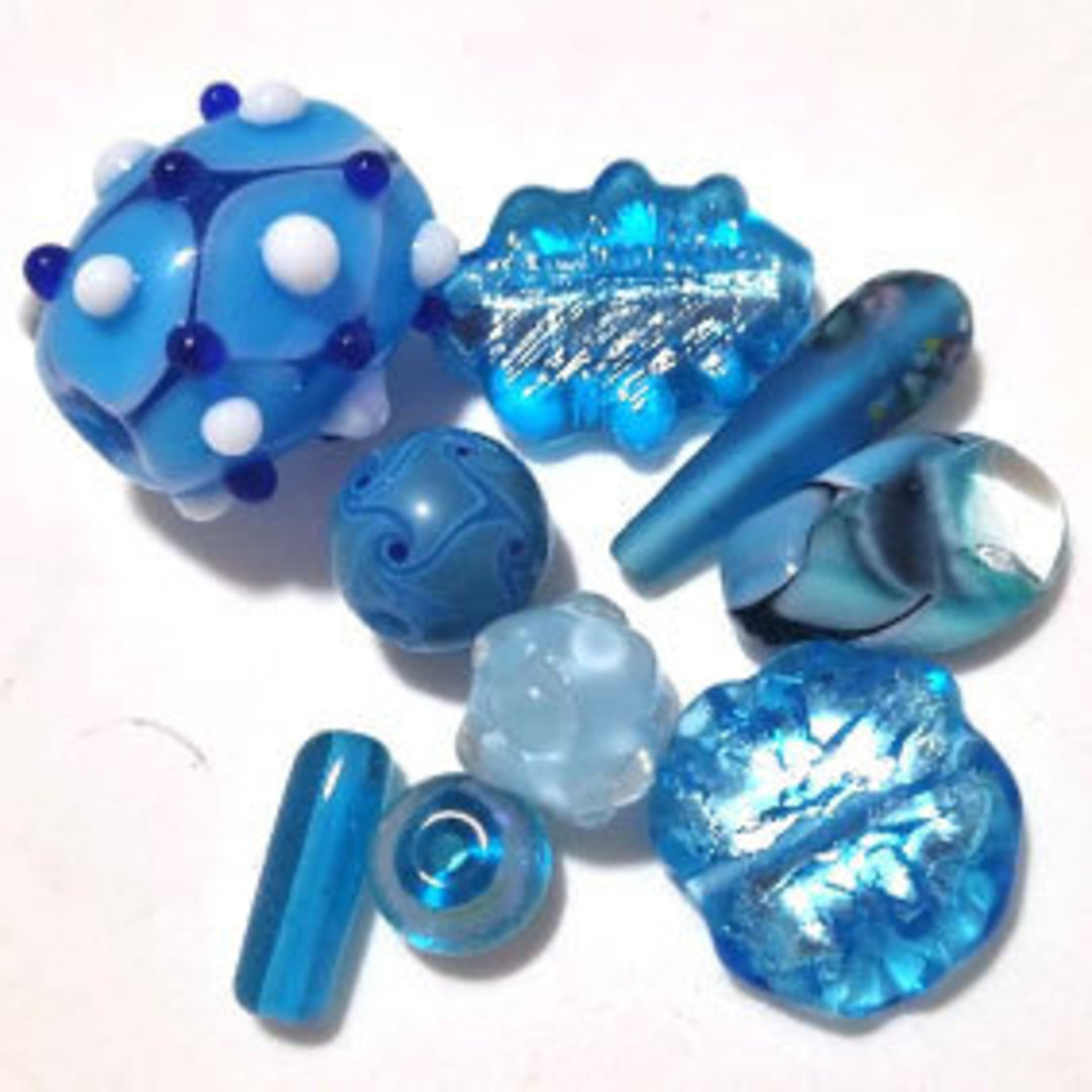 Queen Mum's Destash 20 - Czech Lampwork Beads - 10mm - 22mm image 0