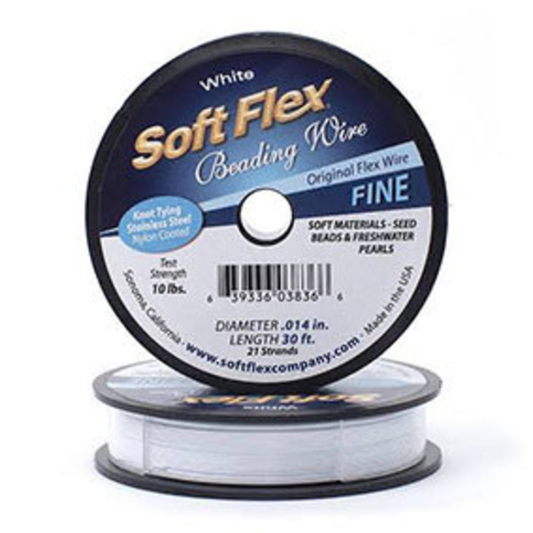 Fine (.014 inch) Softflex: White - 30 foot  (9m) spool image 0