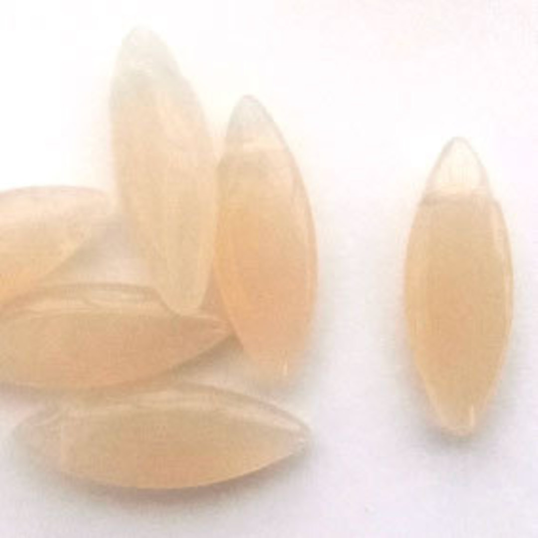 Spear Bead, 8mm x 24mm: Light Caramel image 0